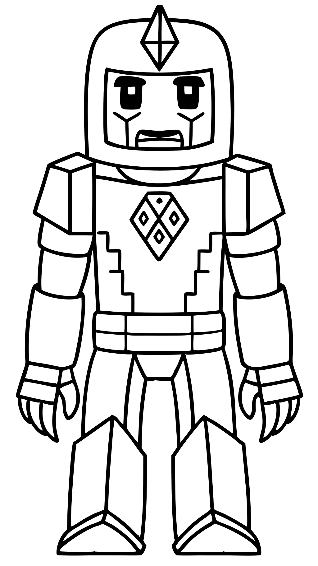 coloriage minecraft gardien